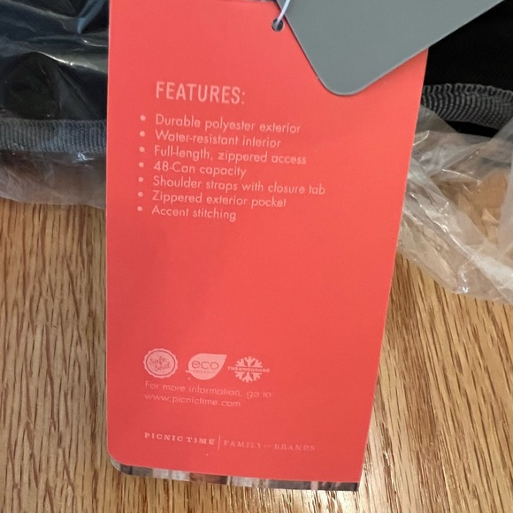 NCAA Northeastern Huskies Tahoe Extra Large Insulated Cooler Tote - Picture 10 of 11